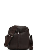 Men's Brown Long Strap Crossbody Bag | Derimod Men's Brown Long Strap Crossbody Bag | Derimod