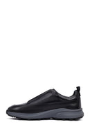 Men's Black Thick Sole Leather Casual Sneakers | Derimod Men's Black Thick Sole Leather Casual Sneakers | Derimod