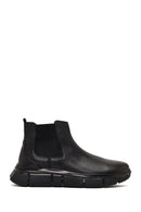 Male Black Thick-Soled Leather Chelsea Boots | Derimod Male Black Thick-Soled Leather Chelsea Boots | Derimod