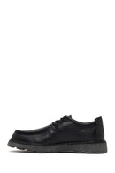 Male Black Lace-Up Thick-Soled Leather Casual Shoes | Derimod Male Black Lace-Up Thick-Soled Leather Casual Shoes | Derimod