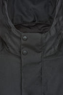 Geox Men's Black Clintford Zippered Hooded Long Coat | Derimod Geox Men's Black Clintford Zippered Hooded Long Coat | Derimod