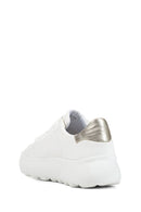 Geox Kadın Beyaz Spherica Ec4.1 Deri Bağcıklı Sneaker | Derimod Geox Kadın Beyaz Spherica Ec4.1 Deri Bağcıklı Sneaker | Derimod
