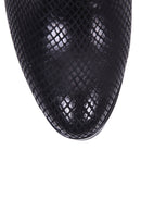 Kadın Kroko Desenli Bootie | Derimod Kadın Kroko Desenli Bootie | Derimod