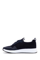 Derimod Zero Men's Navy Blue Lace-Up Thick Sole Sneaker | Derimod Derimod Zero Men's Navy Blue Lace-Up Thick Sole Sneaker | Derimod