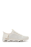 Skechers Kadın Bej Glide Step Gratify Bağcıklı Kumaş Sneaker | Derimod Skechers Kadın Bej Glide Step Gratify Bağcıklı Kumaş Sneaker | Derimod