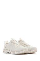 Skechers Kadın Bej Glide Step Gratify Bağcıklı Kumaş Sneaker | Derimod Skechers Kadın Bej Glide Step Gratify Bağcıklı Kumaş Sneaker | Derimod