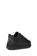 Geox Women's Black Spherica Ecub-2 Lace-Up Leather Sneaker | Derimod Geox Women's Black Spherica Ecub-2 Lace-Up Leather Sneaker | Derimod