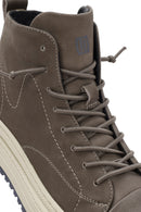 Male Mink Zip Closure Nubuck Leather Sport Boots | Derimod Male Mink Zip Closure Nubuck Leather Sport Boots | Derimod