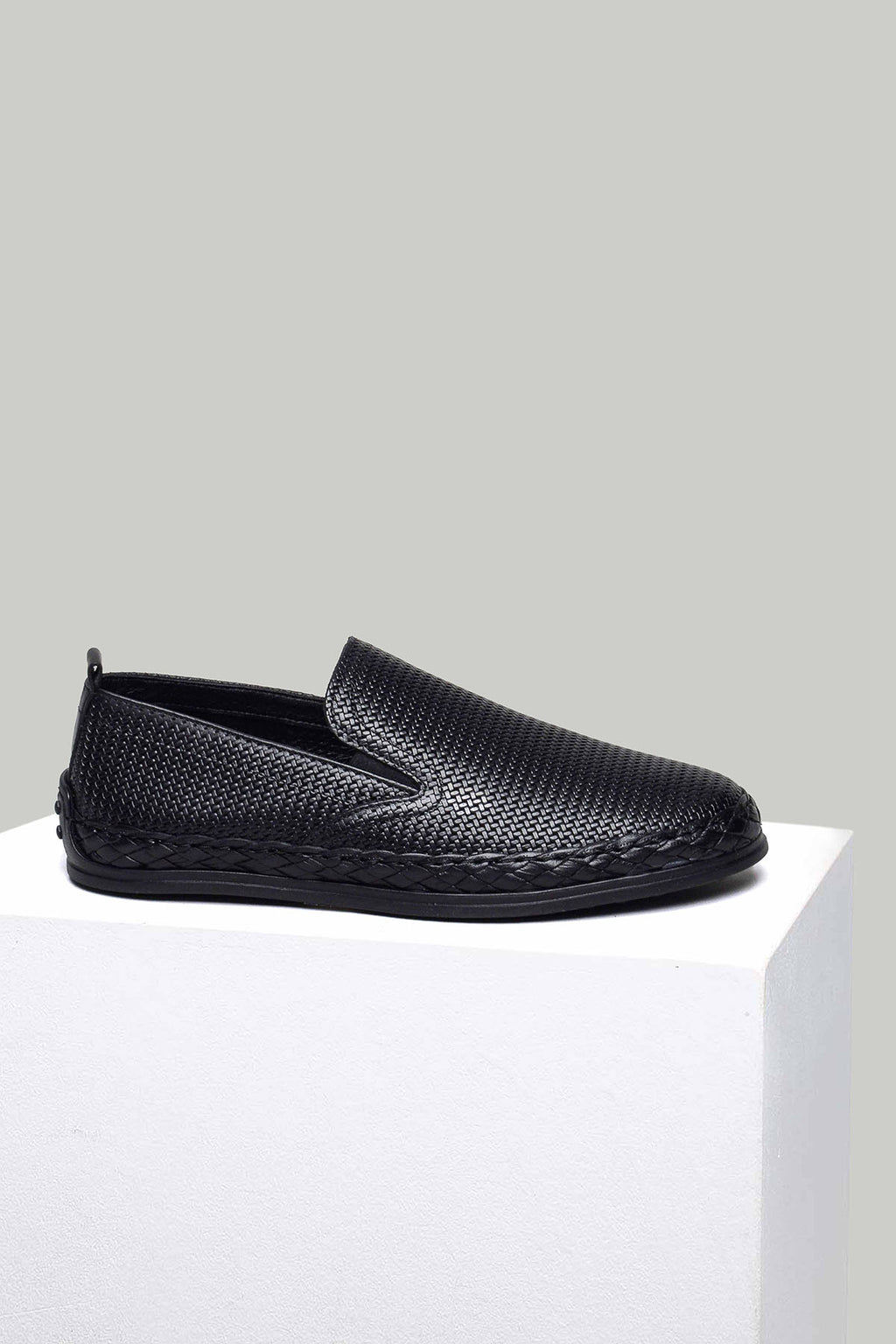 Siyah Erkek Deri Espadril