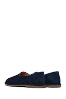 Erkek Lacivert Süet Deri Loafer | Derimod Erkek Lacivert Süet Deri Loafer | Derimod