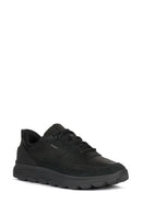 Geox Erkek Siyah Spherica Bağcıklı Deri Sneaker | Derimod Geox Erkek Siyah Spherica Bağcıklı Deri Sneaker | Derimod