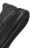 Erkek Siyah Bağcıklı Kalın Tabanlı Deri Sneaker | Derimod Erkek Siyah Bağcıklı Kalın Tabanlı Deri Sneaker | Derimod