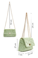 Women's Green Plush Crossbody Bag | Derimod Women's Green Plush Crossbody Bag | Derimod