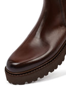 Male Brown Thick-Soled Leather Chelsea Boots | Derimod Male Brown Thick-Soled Leather Chelsea Boots | Derimod