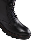 Men's Black Leather Zippered Casual Boots | Derimod Men's Black Leather Zippered Casual Boots | Derimod