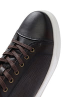 Erkek Kahverengi Bağcıklı Deri Sneaker | Derimod Erkek Kahverengi Bağcıklı Deri Sneaker | Derimod