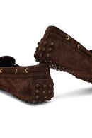 Women's Brown Tassel Suede Leather Loafer | Derimod Women's Brown Tassel Suede Leather Loafer | Derimod
