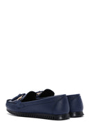 Kadın Lacivert Püskül Detaylı Loafer | Derimod Kadın Lacivert Püskül Detaylı Loafer | Derimod