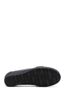 Kadın Lacivert Dolgu Topuklu Loafer | Derimod Kadın Lacivert Dolgu Topuklu Loafer | Derimod
