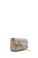 Women's Gray Metal Detailed Crossbody Bag | Derimod Women's Gray Metal Detailed Crossbody Bag | Derimod