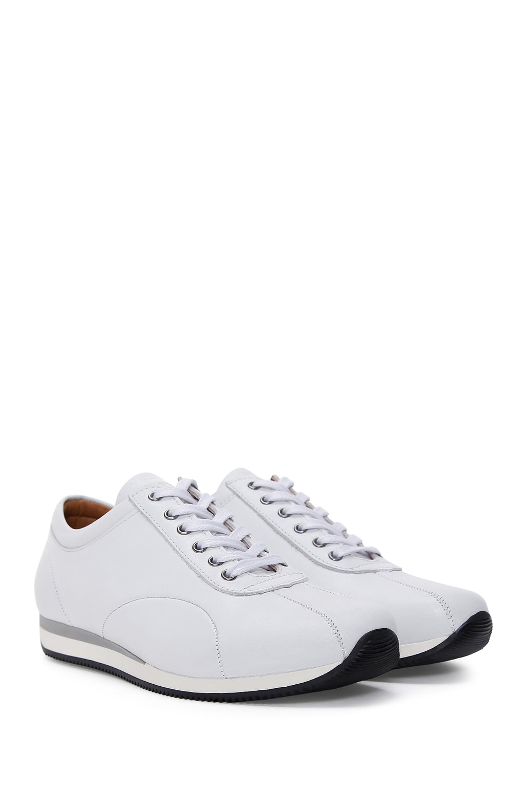 Erkek Beyaz Deri Sneaker