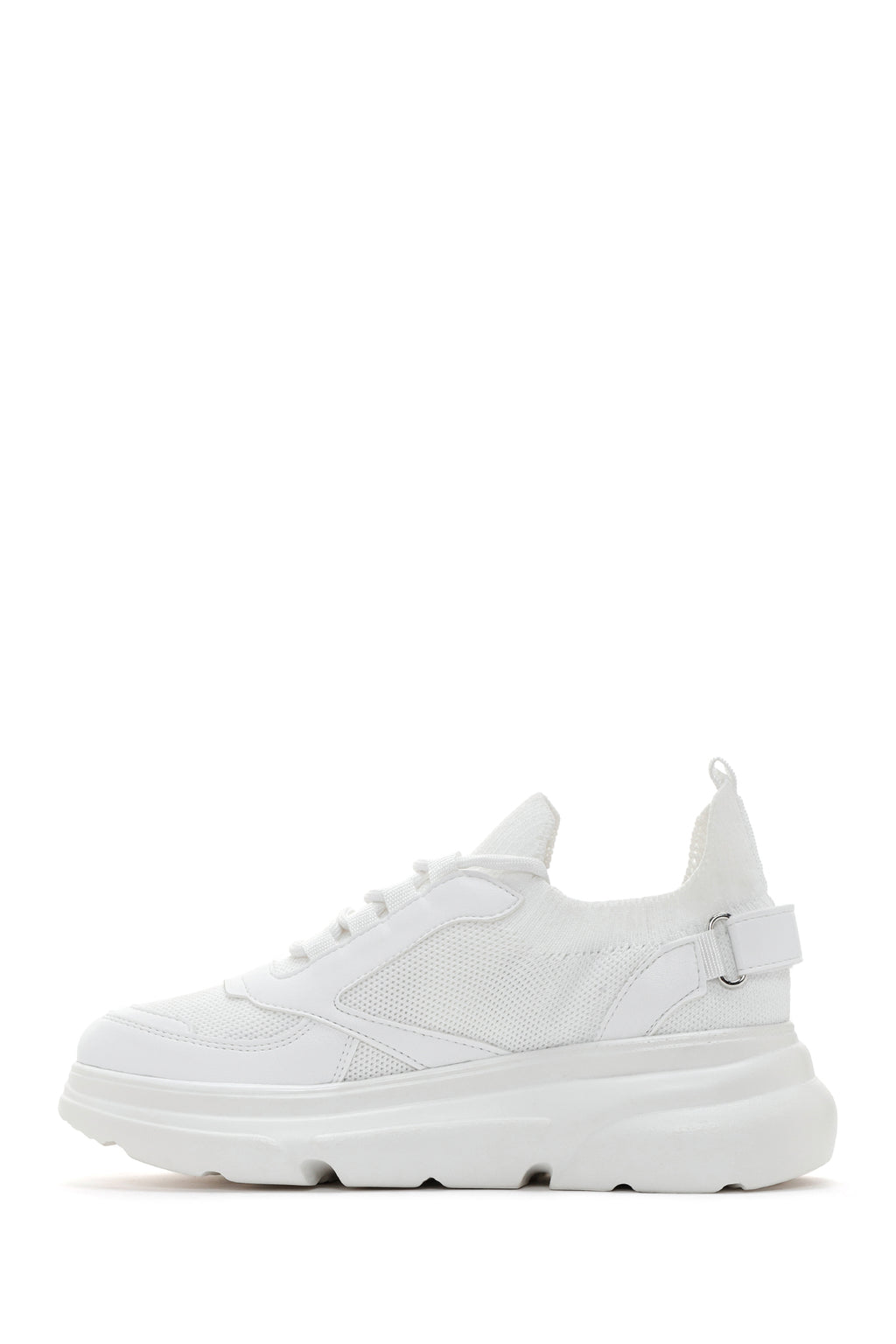 Kadın Beyaz Kalın Tabanlı Sneaker