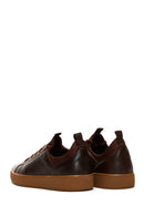 Erkek Kahverengi Deri Sneaker | Derimod Erkek Kahverengi Deri Sneaker | Derimod