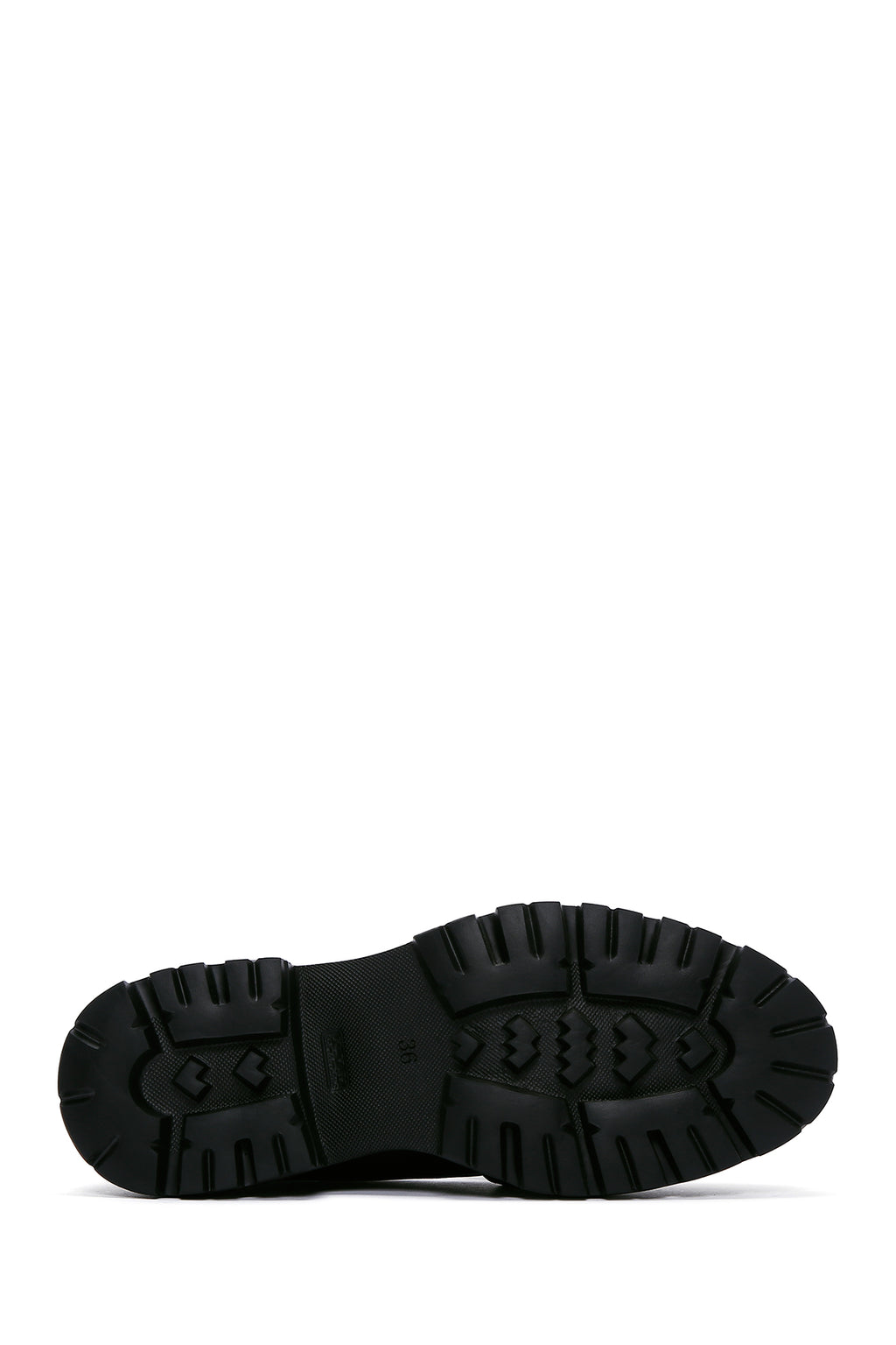 Kadın Siyah Tokalı Maskülen Loafer