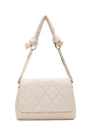 Women's Cream Quilted Shoulder Bag | Derimod Women's Cream Quilted Shoulder Bag | Derimod