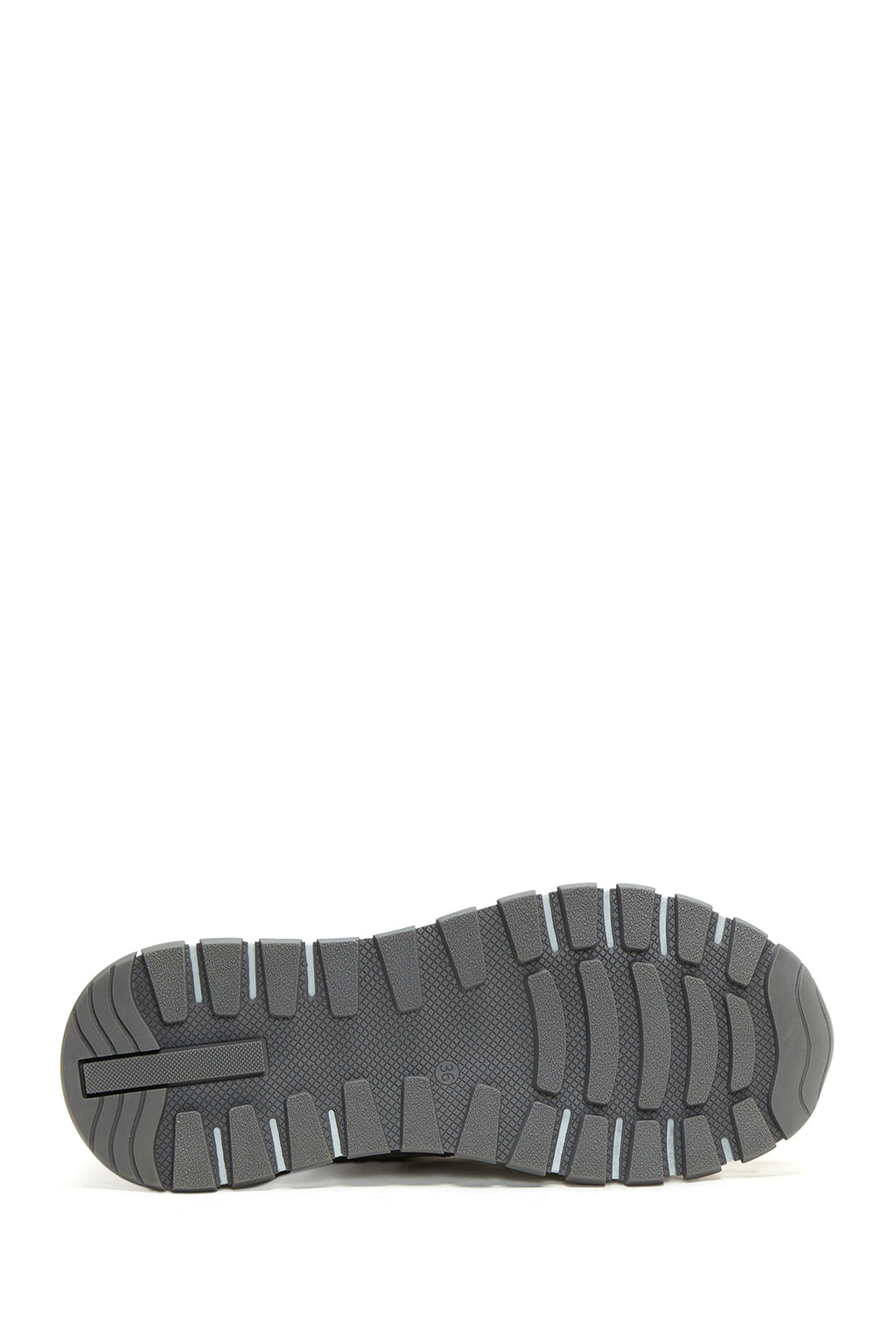 Kadın Gri Bağcıklı Süet Deri Sneaker