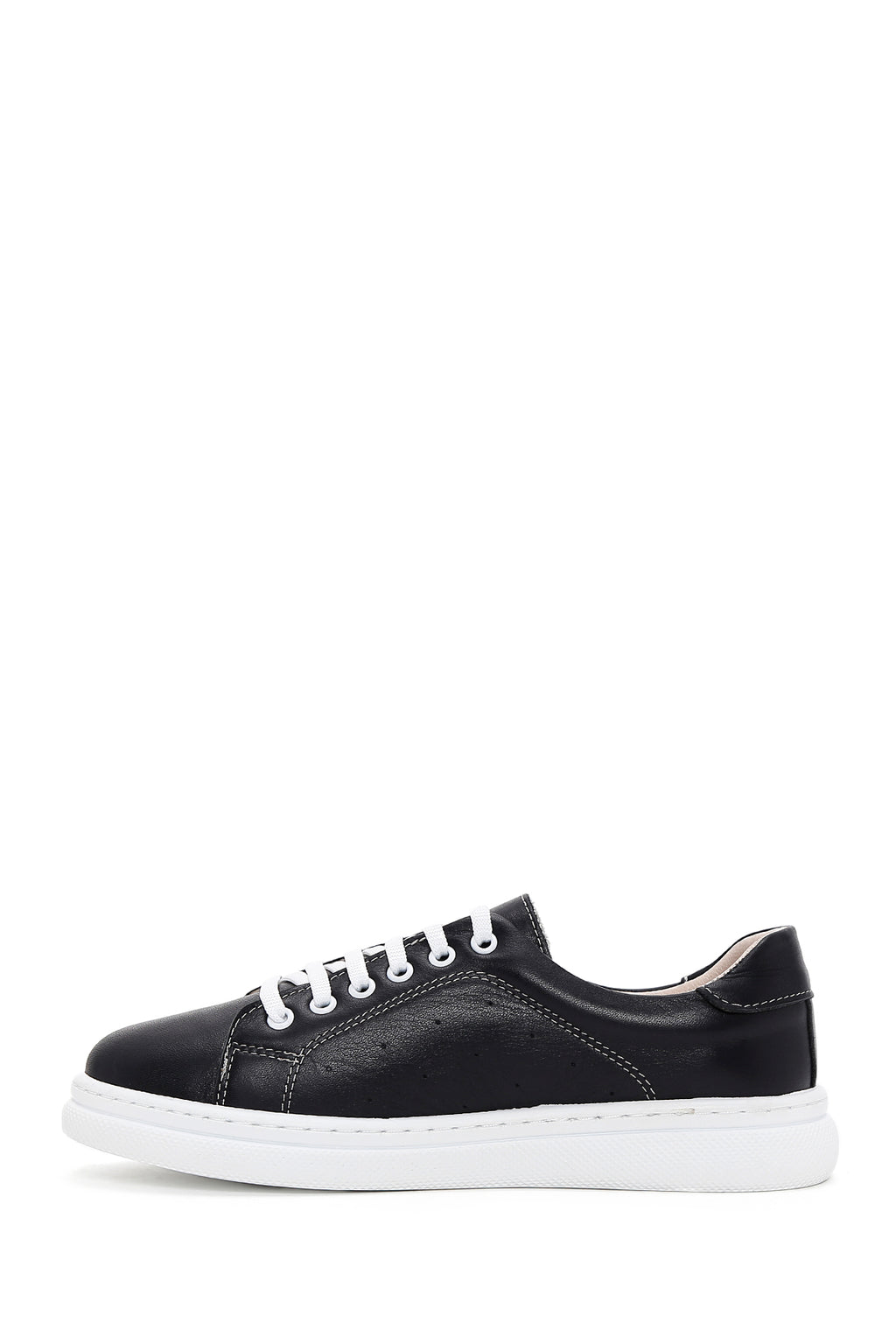Kadın Siyah Deri Sneaker
