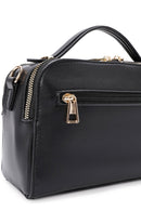 Women's Black Long Strap Printed Shoulder Bag | Derimod Women's Black Long Strap Printed Shoulder Bag | Derimod