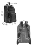 Men's Black Leather Backpack | Derimod Men's Black Leather Backpack | Derimod