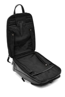 Men's Black Leather Backpack | Derimod Men's Black Leather Backpack | Derimod