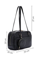 Women's Black Quilted Handbag | Derimod Women's Black Quilted Handbag | Derimod