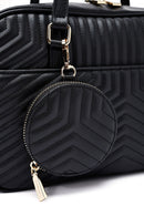 Women's Black Quilted Handbag | Derimod Women's Black Quilted Handbag | Derimod