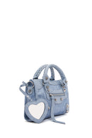 Kadın Mavi Uzun Askılı Jean Kumaş Çapraz Çanta | Derimod Kadın Mavi Uzun Askılı Jean Kumaş Çapraz Çanta | Derimod