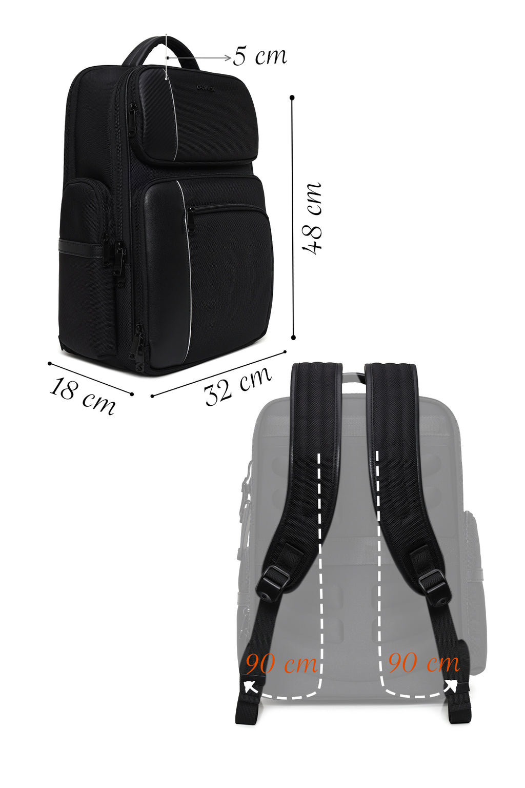 D-Pack Erkek Siyah Sırt Çantası