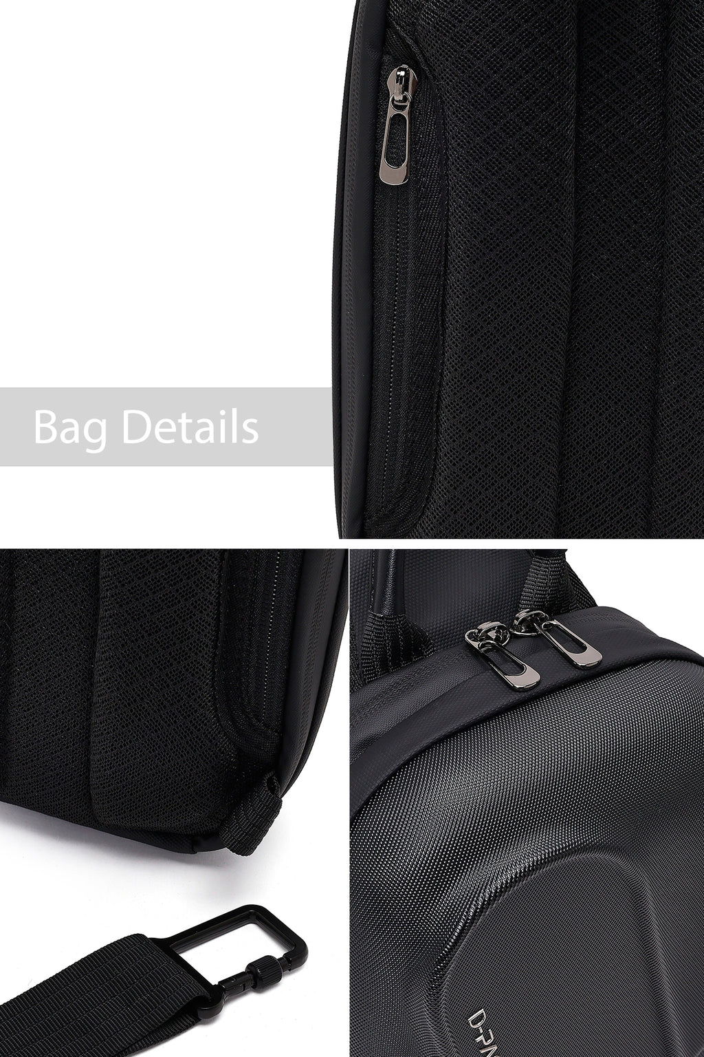 D-Pack Unisex Siyah Mini Kumaş Çapraz Çanta