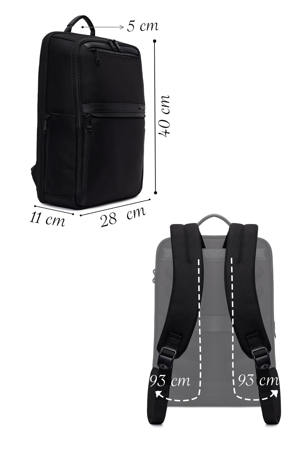 D-Pack Unisex Siyah Sırt Çantası