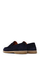 Erkek Lacivert Süet Deri Loafer | Derimod Erkek Lacivert Süet Deri Loafer | Derimod
