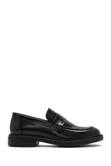 Men's Black Leather Loafer