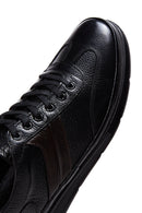 Men's Black Leather Sneaker | Derimod Men's Black Leather Sneaker | Derimod