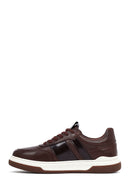 Erkek Kahverengi Bağcıklı Deri Sneaker | Derimod Erkek Kahverengi Bağcıklı Deri Sneaker | Derimod