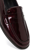 Kadın Bordo Rugan Deri Loafer | Derimod Kadın Bordo Rugan Deri Loafer | Derimod