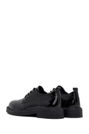 Woman Black Laced Patent Leather Leather Masculine Shoes | Derimod Woman Black Laced Patent Leather Leather Masculine Shoes | Derimod