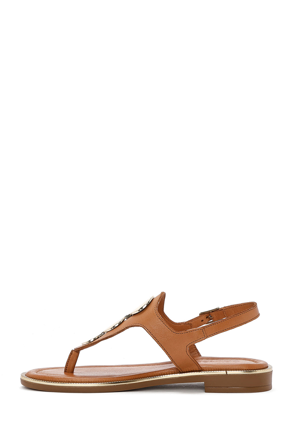 Kadın Taba Parmak Arası Deri Sandalet
