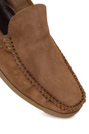 Erkek Vizon Süet Deri Loafer | Derimod Erkek Vizon Süet Deri Loafer | Derimod