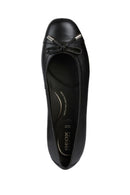 Geox Women's Black Annytah Leather Ballerinas | Derimod Geox Women's Black Annytah Leather Ballerinas | Derimod