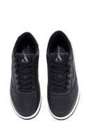 Skechers Men's Black Uno Court Lace-Up Chunky Sole Sneakers | Derimod Skechers Men's Black Uno Court Lace-Up Chunky Sole Sneakers | Derimod
